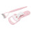 (Pink) Eyelash Curler Comb Set Professional Wide Angle Green 5