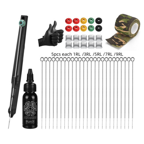 Bestauty Atomus Manual 3D Tattoo Pen Kit with Needles 2