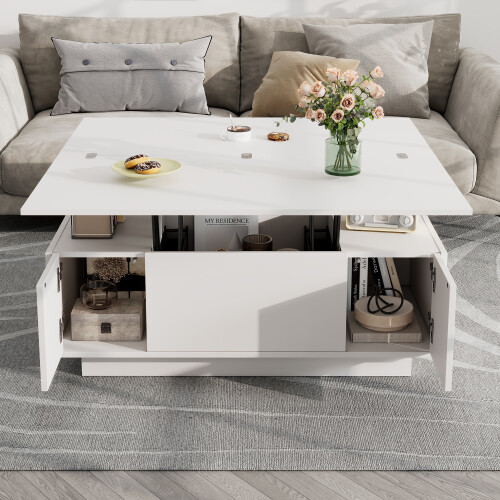 Lift Up Coffee Table with Hidden Storage