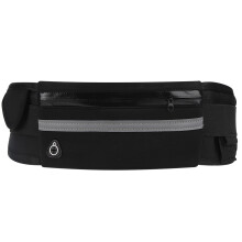 (Black Free Size) Men Women Running Waist Bag Phone Pouch Fitness Belt Sky Blue