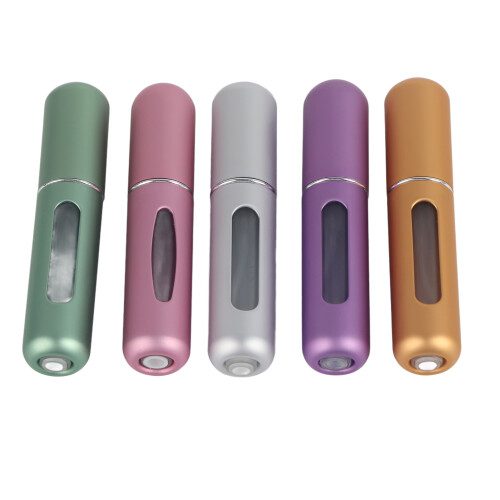 5pcs 5ml Nail Polish Remover Spray Aluminum Portable Atomizer