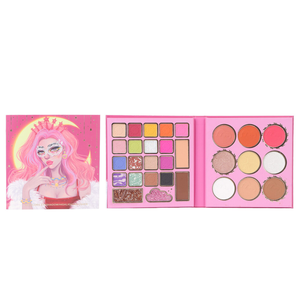 Eyeshadow Palette 30 Colors Face Highlight Blusher for Women