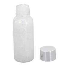 (#09 White) Glitzer Lidschatten Langhaltend Weiß #09