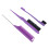 3x Friseurkamm-Set mit Rat-Tail-Kamm lila 5