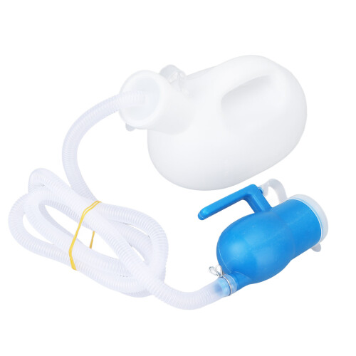 (White) 2000ml Urine Bottle Large Capacity Thickened Portable Blue 1