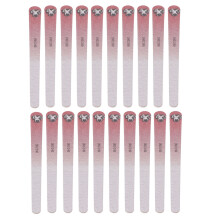 20x Doppelseitige Nagelfeilen 180/240 Grit Waschbar Rosa