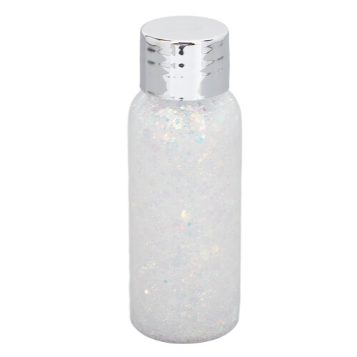 (#09 White) Glitzer Lidschatten Langhaltend Weiß #09 1