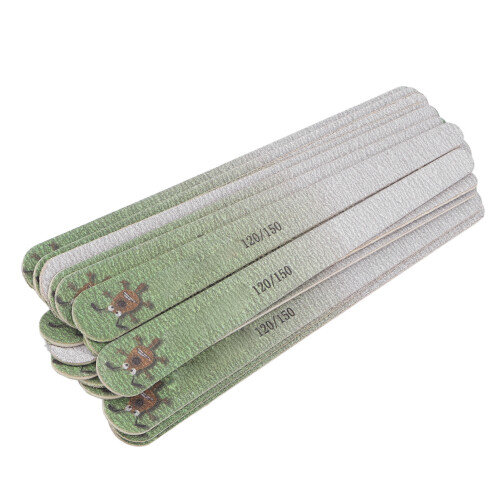 20x Waschbare Nagelfeilen doppelseitig 120/150 Grit Grün 2