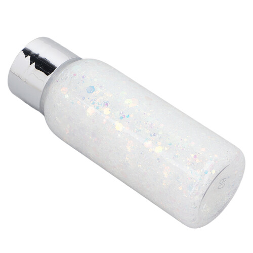 (#09 White) Glitzer Lidschatten Langhaltend Weiß #09 2