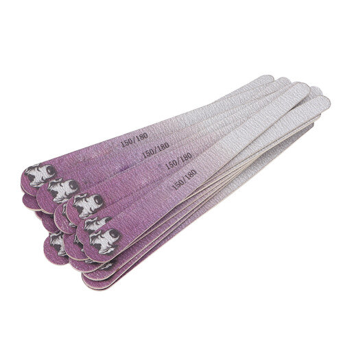 20x Doppelseitige Nagelfeile 150/180 Grit Lila 1