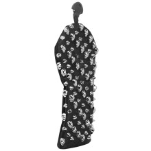 (M) PU Waterproof Golf Putter Cover Skull Rivet Silver S