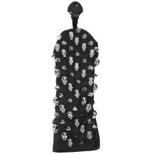 (S) PU Waterproof Golf Putter Cover Skull Rivet Silver S