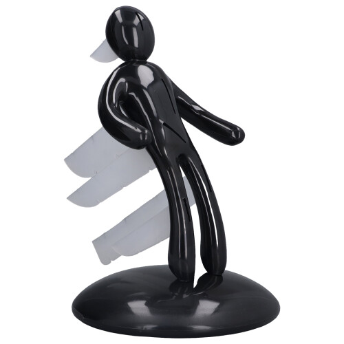 Black Human Body Knife Holder Plastic Hollow Knife Block