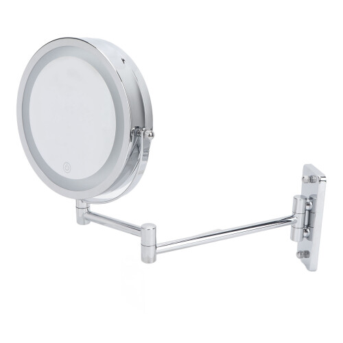 7in LED Wall Mounted Rotating Magnifying Mirror