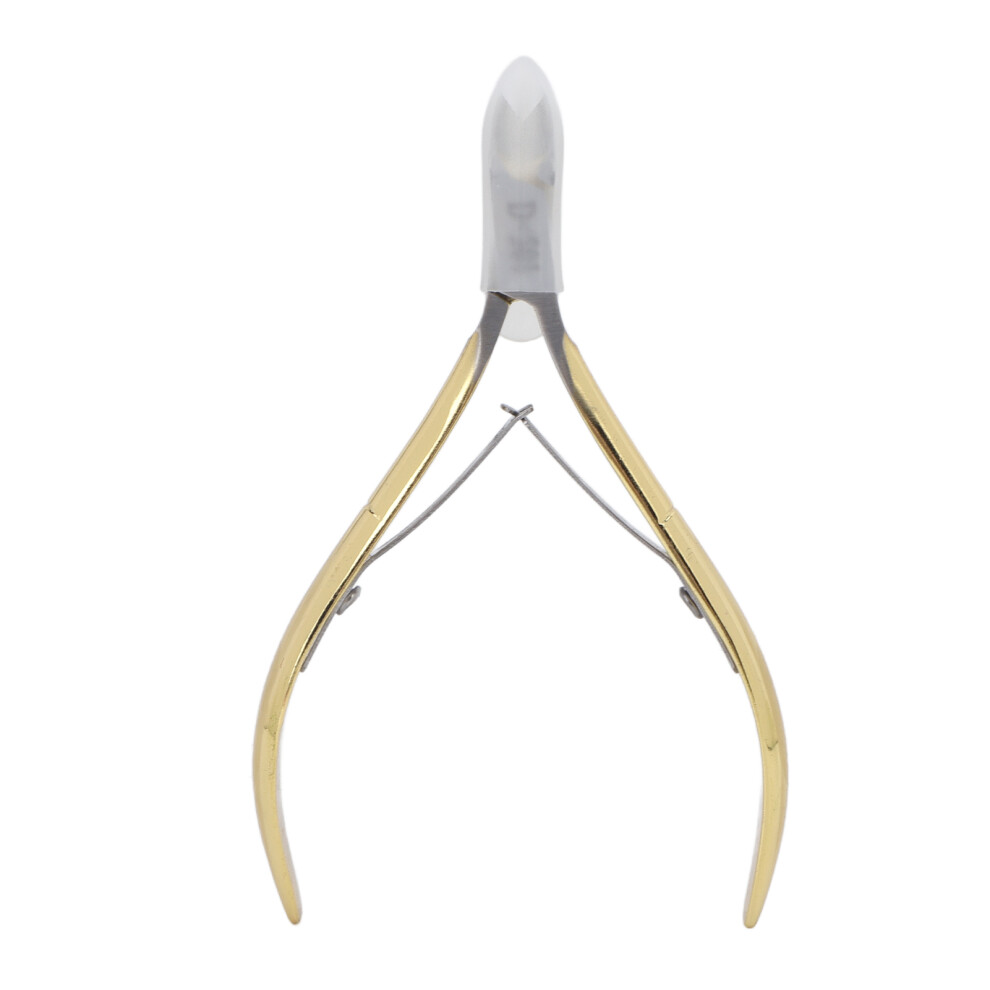 (Gold) Professional Nail Cuticle Nipper Titanium Manicure Tool