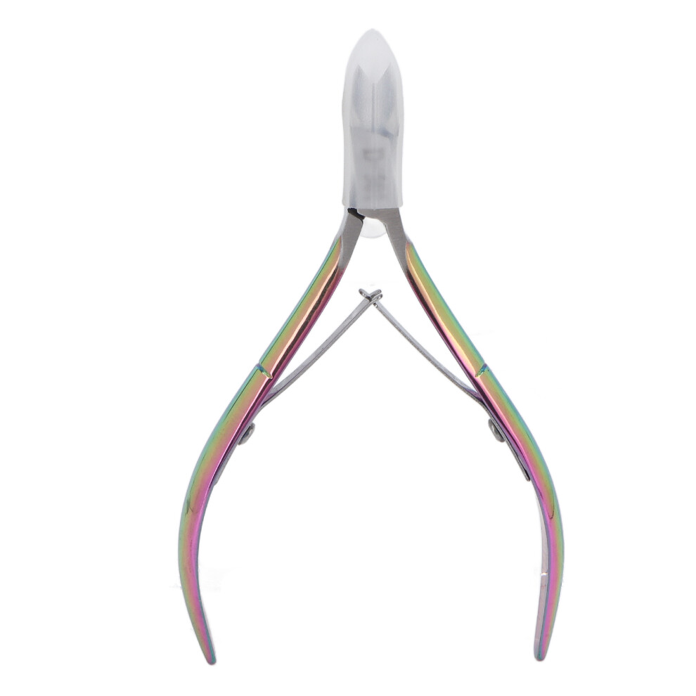 (Titanium Color) Professional Nail Cuticle Nipper Titanium Manicure Tool