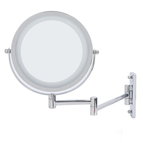 7in LED Wall Mounted Rotating Magnifying Mirror 2