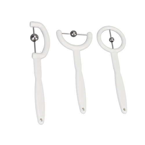 3x Tongue Tip Oefenset 304 RVS Kogels