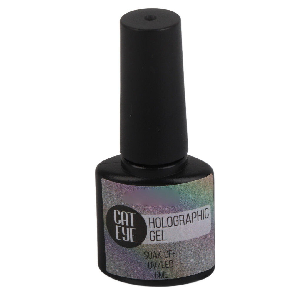 Holographic Nail Polish Glitter Art Gel Paint Salon Home Use 8ml