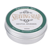 60g Mint Shaving Soap Softening Beard Moisturizing Cream