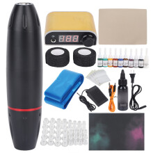 (Prise américaine) Draaibare tattoo pen set aluminium