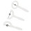 3x Tongue Tip Oefenset 304 RVS Kogels 2