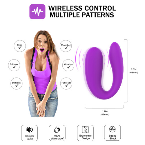 U-förmiger Liebes-Ei-Vibrator, Klitorisstimulator 2