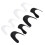 4 Pairs Shoe Inserts Guard Cuttable Reduce Crease Protector Shaper 3