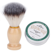 2x 60g Minz-Rasierseife mit Bartbürste