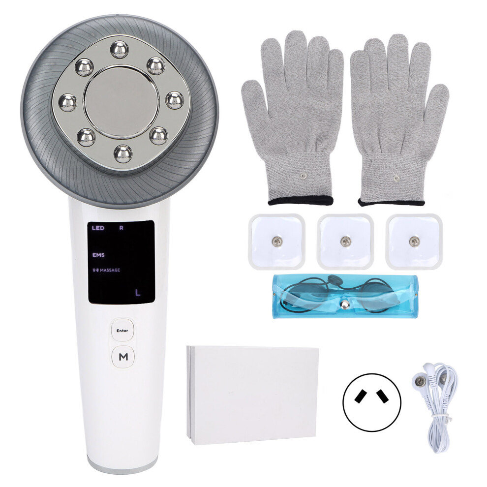 Blue/Red/Light (Au Plug) 7 In 1 Body Slimming Machine Rf Ems Us Plug