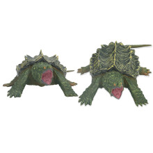 Schnappender Schildkrötenmodell Handbemalter Kunststofftier-Spielzeug für Dekoration & Geschenke