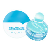 (Hyaluronic) 60 Stk. Augenpflaster pflegend gegen Falten & dunkle Ringe, schwarz