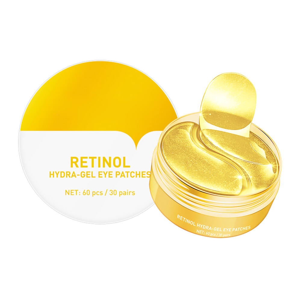 Dark/Black (Retinol) 60Pcs Eye Patches Nourishing Firming Wrinkles Circles Pearl