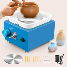 Electric Pottery Wheel, Ovshnrr 2 Plates Turntable 10/6.5cm