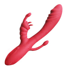 Silikon-Vibrator für Frauen, Rosa, 12 Modi, G-Punkt