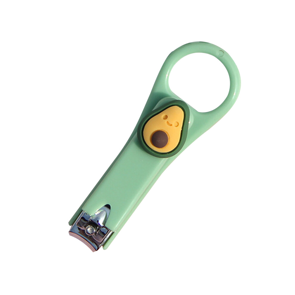 (Avocado) Cartoon Nail Clipper Stainless Steel Fingernail Toenail Cutter
