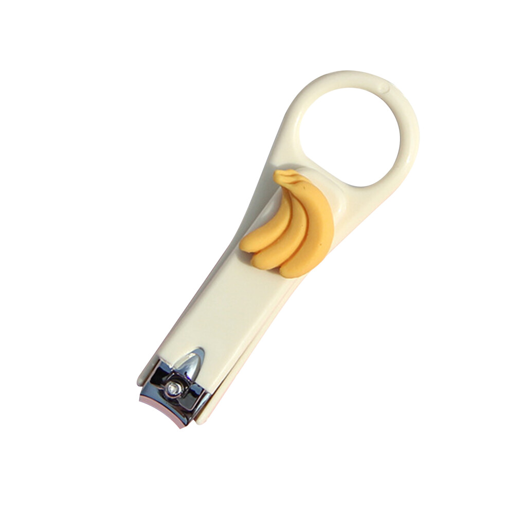 (Banana) Cartoon Nail Clipper Stainless Steel Fingernail Toenail Cutter
