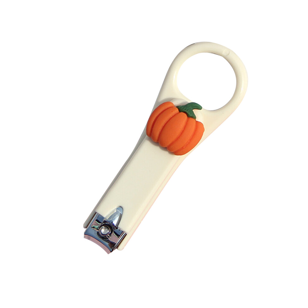 (Pumpkin) Cartoon Nail Clipper Stainless Steel Fingernail Toenail Cutter
