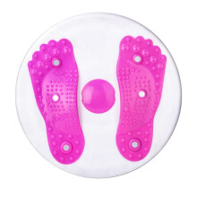 (Pink) Twisting Waist Disc Shaping Rotating Board Fitness Equipment Home