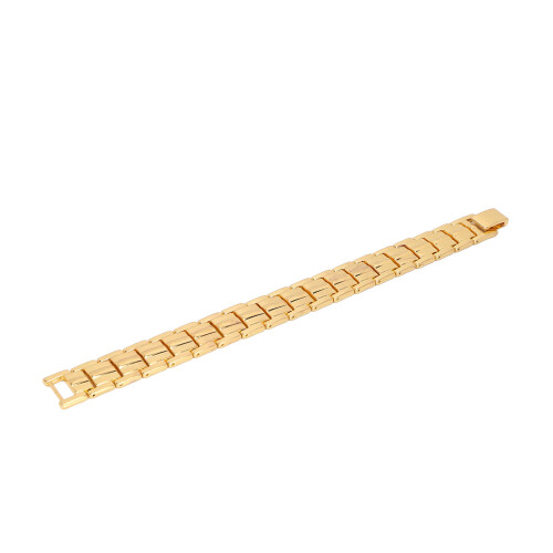 (Gold) Magnetisch titanium armband roosgoud 1
