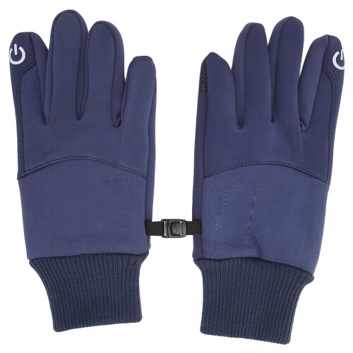 (Blue M) Wasserdichte warme Radhandschuhe mit Touchscreen Blau M