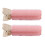 (Pink) 2pcs Rose Red Hair Volume Roller Curler Clip Styling Tool 1