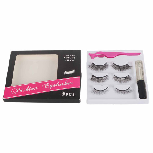 3 Paar Selbstklebende Wimpern Wiederverwendbar Wasserdicht