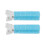 (Blue) 2pcs Rose Red Hair Volume Roller Curler Clip Styling Tool 1