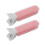 (Pink) 2pcs Rose Red Hair Volume Roller Curler Clip Styling Tool 5