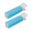 (Blue) 2pcs Rose Red Hair Volume Roller Curler Clip Styling Tool 4