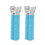 (Blue) 2pcs Rose Red Hair Volume Roller Curler Clip Styling Tool 2