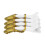 (White+Yellow) 4x Kappershaarklemmen (wit/geel) 3