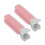 (Pink) 2pcs Rose Red Hair Volume Roller Curler Clip Styling Tool 4