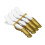 (White+Yellow) 4x Kappershaarklemmen (wit/geel) 4